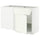 METOD / MAXIMERA - Base unit corner/drawer/top unit, white/Vallstena white, 128x68 cm - Width: 127.5 cmDepth: 67.5 cmHeight: 88.0 cmFrame height: 80.0 cm