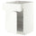 METOD / MAXIMERA base cab w wire basket/drawer/door, white/Aspudden matt white, 60x60 cm