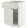 METOD / MAXIMERA base cab w wire basket/drawer/door, white/Aspudden light grey, 60x60 cm