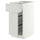 METOD / MAXIMERA base cab w wire basket/drawer/door, white/Aspudden light grey, 40x60 cm