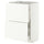 METOD / MAXIMERA base cabinet with 2 drawers, white/Aspudden matt white, 60x37 cm