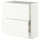 METOD / MAXIMERA base cabinet with 2 drawers, white/Aspudden matt white, 80x37 cm