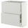 METOD / MAXIMERA base cabinet with 2 drawers, white/Aspudden light grey, 80x37 cm