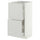 METOD / MAXIMERA base cabinet with 2 drawers, white/Aspudden light grey, 40x37 cm