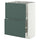 METOD / MAXIMERA base cabinet with 2 drawers, white/Aspudden dark grey-green, 60x37 cm