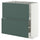 METOD / MAXIMERA base cabinet with 2 drawers, white/Aspudden dark grey-green, 80x37 cm