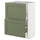 METOD / MAXIMERA base cabinet with 2 drawers, white/Axstad grey-green, 60x37 cm