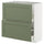 METOD / MAXIMERA base cabinet with 2 drawers, white/Axstad grey-green, 80x37 cm