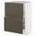 METOD / MAXIMERA base cabinet with 2 drawers, white/Havstorp brown-beige, 60x37 cm