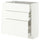 METOD / MAXIMERA base cabinet with 3 drawers, white/Aspudden matt white, 80x37 cm