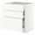 METOD / MAXIMERA base cabinet with 3 drawers, white/Aspudden matt white, 80x60 cm