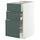 METOD / MAXIMERA base cabinet with 3 drawers, white/Aspudden dark grey-green, 40x60 cm