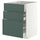 METOD / MAXIMERA base cabinet with 3 drawers, white/Aspudden dark grey-green, 60x60 cm