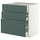 METOD / MAXIMERA base cabinet with 3 drawers, white/Aspudden dark grey-green, 80x60 cm