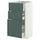 METOD / MAXIMERA base cabinet with 3 drawers, white/Aspudden dark grey-green, 40x37 cm