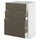 METOD / MAXIMERA base cabinet with 3 drawers, white/Havstorp brown-beige, 60x37 cm