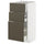 METOD / MAXIMERA base cabinet with 3 drawers, white/Havstorp brown-beige, 40x37 cm