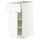 METOD / MAXIMERA base cabinet with drawer/door, white/Aspudden matt white, 40x60 cm