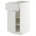 METOD / MAXIMERA base cabinet with drawer/door, white/Aspudden light grey, 40x60 cm