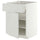 METOD / MAXIMERA base cabinet with drawer/door, white/Aspudden light grey, 60x60 cm
