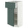 METOD / MAXIMERA base cabinet with drawer/door, white/Aspudden dark grey-green, 40x37 cm