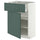 METOD / MAXIMERA base cabinet with drawer/door, white/Aspudden dark grey-green, 60x37 cm