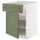 METOD / MAXIMERA base cabinet with drawer/door, white/Axstad grey-green, 60x60 cm