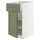 METOD / MAXIMERA base cabinet with drawer/door, white/Axstad grey-green, 40x60 cm