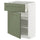 METOD / MAXIMERA base cabinet with drawer/door, white/Axstad grey-green, 60x37 cm