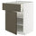 METOD / MAXIMERA base cabinet with drawer/door, white/Havstorp brown-beige, 60x60 cm