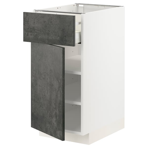 METOD / MAXIMERA - Base cabinet with drawer/wing , 40x60 cm