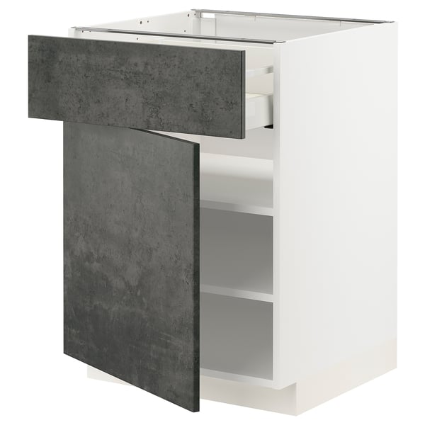 METOD / MAXIMERA - Base cabinet with drawer/door , 60x60 cm