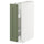 METOD / MAXIMERA base cabinet/pull-out int fittings, white/Axstad grey-green, 20x60 cm