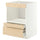 METOD / MAXIMERA base cabinet f built-in appliances, white/Askersund light ash effect, 60x60 cm