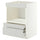 METOD / MAXIMERA base cabinet f built-in appliances, white/Aspudden light grey, 60x60 cm