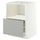 METOD / MAXIMERA base cabinet f built-in appliances, white/Havstorp light grey, 60x60 cm