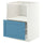 METOD / MAXIMERA base cabinet f built-in appliances, white/Lerhyttan blue, 60x60 cm