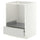 METOD / MAXIMERA base cabinet for oven with drawer, white/Aspudden light grey, 60x60 cm