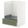 METOD / MAXIMERA base cabinet for oven with drawer, white/Axstad grey-green, 60x60 cm