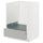 METOD / MAXIMERA - METOD / MAXIMERA Base cabinet for oven with drawer, white/Havstorp light grey, 60x60 cm