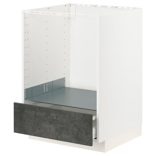METOD / MAXIMERA - Oven base cabinet with drawer , 60x60 cm
