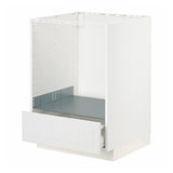 METOD / MAXIMERA base cabinet for oven with drawer, white/Stensund white, 60x60 cm