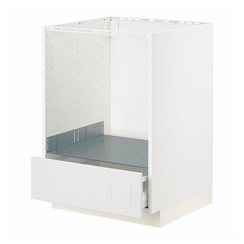METOD / MAXIMERA - METOD / MAXIMERA Base cabinet for oven with drawer, white/Stensund white, 60x60 cm