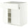 METOD / MAXIMERA base cabinet with drawer/2 doors, white/Aspudden matt white, 80x60 cm