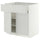 METOD / MAXIMERA base cabinet with drawer/2 doors, white/Aspudden light grey, 80x60 cm