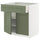 METOD / MAXIMERA base cabinet with drawer/2 doors, white/Axstad grey-green, 80x60 cm
