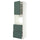METOD / MAXIMERA hi cab f ov w dr/2 frnts/2 hi drwrs, white/Aspudden dark grey-green, 60x60x220 cm