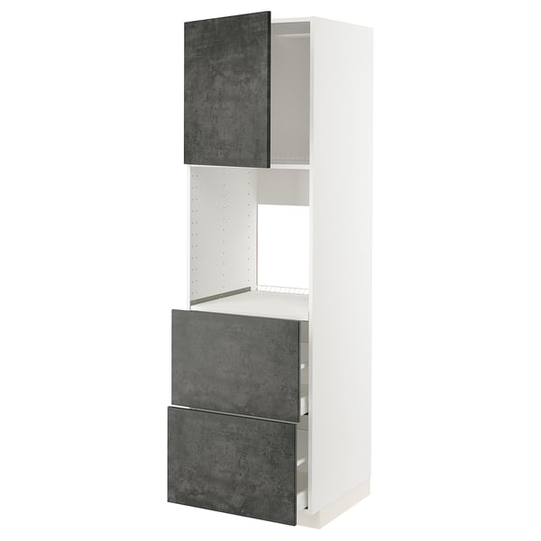 METOD / MAXIMERA - Mobile oven/cass/2front/2cass high , 60x60x200 cm