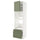 METOD / MAXIMERA hi cab f ov/combi ov w dr/2 drwrs, white/Axstad grey-green, 60x60x220 cm