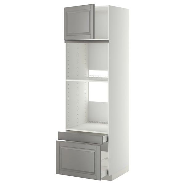 METOD / MAXIMERA - Hi cab f ov/combi ov w dr/2 drwrs, white/Bodbyn grey ,